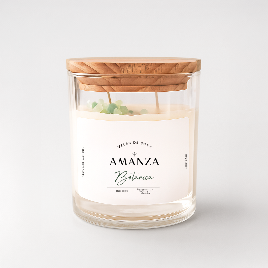 Vela de Soya Natural 180 gr | Botánica